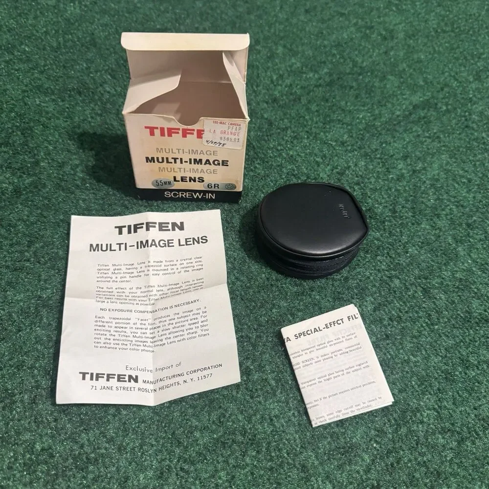 Vintage TIFFEN 5R MULTI-IMAGE  55mm Filter Lens with Case - Japan